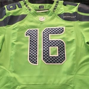 Nike On Field Seahawks #16 Lockett S Action Green